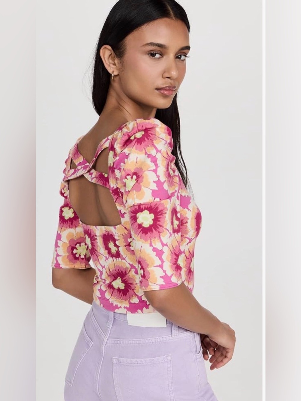 Free People Give Me More Top In Pop Combo - Picture 7 of 9